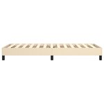 vidaXL Cadre de lit Crème 100 x 200 cm Tissu