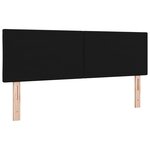 Tête de lit LED Design Blocs de Diamant Noire 144 cm Tissu