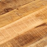 vidaXL Dessus de table 140x50x3 8cm ovale bois massif de manguier brut