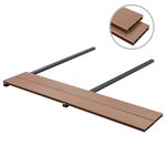vidaXL Panneaux de terrasse WPC avec accessoires 35 m² 4 m Marron