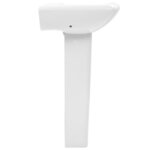 vidaXL Lavabo autoportant avec socle Céramique Blanc 580x470x200 mm