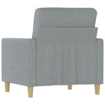 vidaXL Fauteuil Gris clair 60 cm Tissu