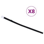 vidaXL Fixations de rouleau de couverture de piscine 8 Pièces 1 8 m