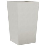 vidaXL Jardinières 2 Pièces 45x45x75 cm acier inoxydable