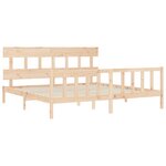vidaXL Cadre de lit sans matelas bois massif de pin