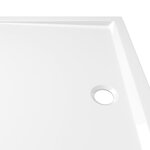vidaXL Receveur de douche rectangulaire ABS Blanc 80x110 cm