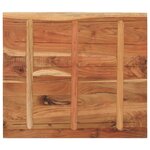 vidaXL Dessus de table 90x80x3 8 cm rectangulaire bois massif d'acacia