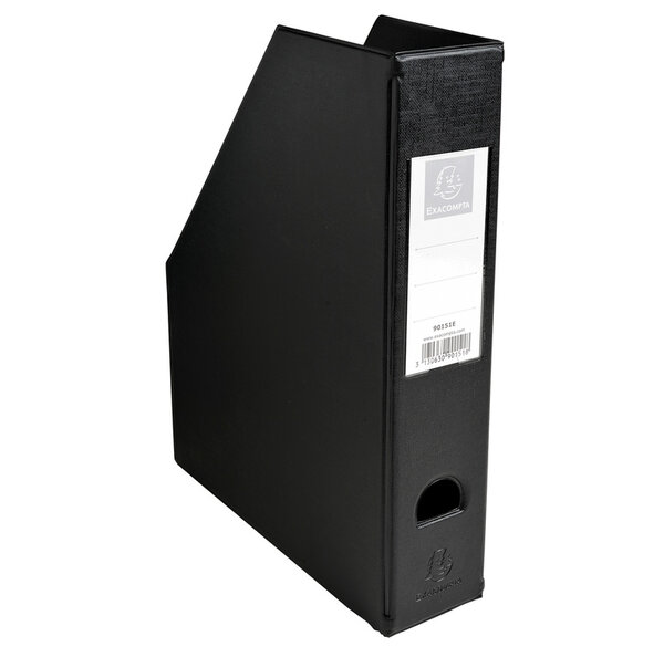 Porte revue Dos 70mm PVC Noir EXACOMPTA
