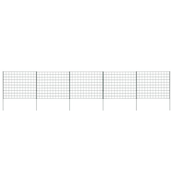 vidaXL Ensemble de clôture de jardin 77 5x64 cm vert