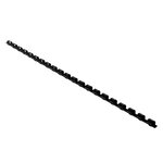 Boite 25 Reliures Spirales Plastique 6mm - Noir - Exacompta