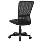 Chaise fauteuil siège de bureau informatique étude 44 x 52 x 100 cm tissu en maille noir 02_0024036