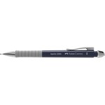 Portemine Faber-Castell Apollo - Ligne 0 5 mm - Prise en main ergonomique - Gomme intégrée - Corps bleu foncé