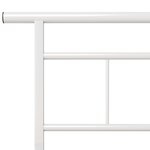 vidaXL Cadre de lit sans matelas blanc métal 100x200 cm