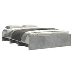 vidaXL Cadre de lit gris béton 120x190 cm bois d'ingénierie
