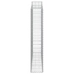 vidaXL Paniers à gabions arqués 13 Pièces 200x30x160/180 cm Fer galvanisé