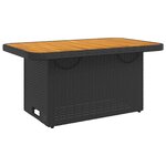 vidaXL Canapés de jardin 2 Pièces avec coussins Noir Résine tressée
