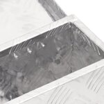 vidaXL Boîte de rangement Argenté 50x15x20 5 cm Aluminium