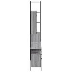 vidaXL Ensemble d'armoires de salle de bain 4 Pièces sonoma gris