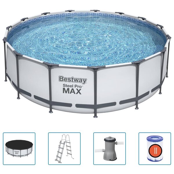 Bestway Ensemble de piscine Steel Pro MAX rond 457x122 cm