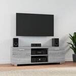 vidaXL Meuble TV Sonoma gris 120x40 5x35 cm Bois d'ingénierie