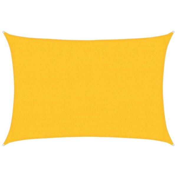vidaXL Voile d'ombrage 160 g/m² Jaune 2 5x3 5 m PEHD