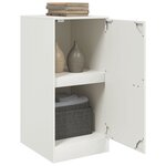 vidaXL Buffet blanc 34 5x39x73 cm acier