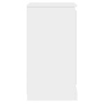 vidaXL Buffet blanc brillant 37 5x35 5x67 5 cm bois d'ingénierie