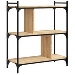 vidaXL Bibliothèque 3 niveaux chêne sonoma 76x32x88 cm