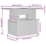 Ensemble de Canapé de Jardin de 5 pièces avec Coussins en Poly Rattan Noir
