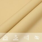 vidaXL Voile d'ombrage sable 3 5x2 m 100   polyester oxford