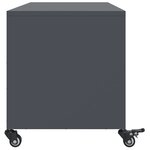 vidaXL Meuble TV anthracite 100 5x39x43 5 cm acier laminé à froid