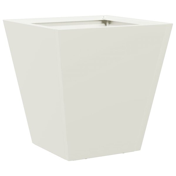 vidaXL Jardinière blanc 30x30x30 cm acier