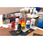Marqueur Acrylique Setacolor Spécial Cuir Mat Satiné Extra Fine Bleu Ultramarin PÉBÉO