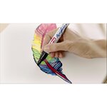 Marqueur acrylique moyen 5100 noir 2-3 mm x 10 EDDING