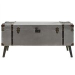 vidaXL Table basse MDF et aluminium 102x51x47 5 cm