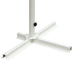 Store double pente manuel rétractable inclinaison réglable acier époxy blanc polyester imperméabilisé anti-UV gris dim. 4 50L x 3 40l x 2 55H m
