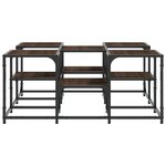vidaXL Table basse chêne marron 91x91x40 cm bois d'ingénierie