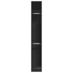 vidaXL Garde-robe noir 30x50x200 cm bois d'ingénierie