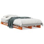 vidaXL Lit de palette sans matelas 90x200 cm bois de pin massif
