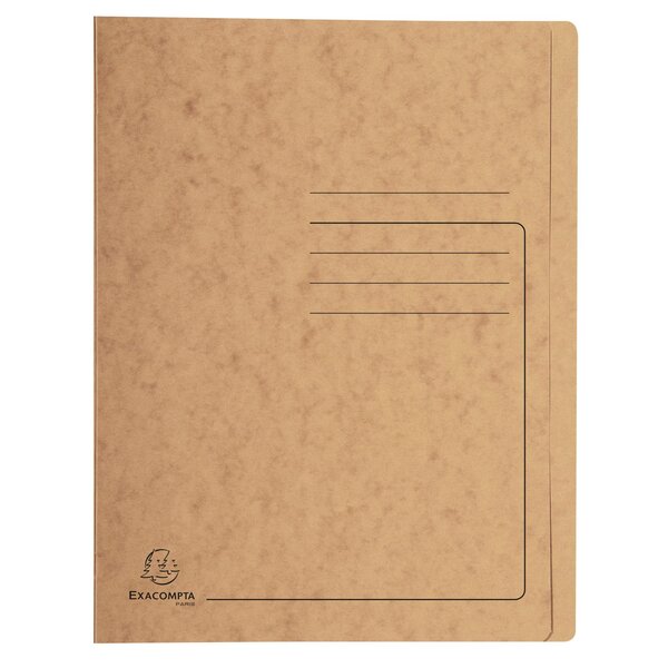 Chemise À Lamelle Carte Lustrée 355gm2 - A4 - Tabac - X 25 - Exacompta