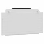 vidaXL Coussin de tête de lit noir et blanc 100 cm similicuir