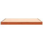 vidaXL Cadre de lit cire marron 140x190 cm bois de pin massif