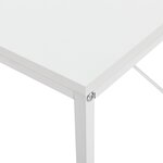 Bureau d'ordinateur poste de travail table MDF 120 cm blanc 03_0003510