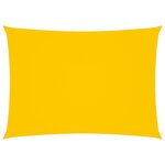 vidaXL Voile de parasol Tissu Oxford rectangulaire 4x6 m Jaune