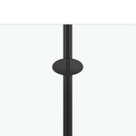 vidaXL Cabine de douche pliante ESG 120x68x130 cm noir