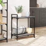 vidaXL Chariot de cuisine sonoma gris 60 5x31x72 5cm bois d'ingénierie