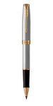 PARKER Sonnet Stylo roller  acier inoxydable  Recharge noire pointe fine  Coffret cadeau
