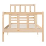 vidaXL Cadre de lit sans matelas bois massif