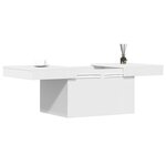 vidaXL Table basse blanc 80x55x40 cm bois d'ingénierie