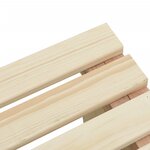 vidaXL Repose-pieds de jardin lot de 2 bois de sapin massif